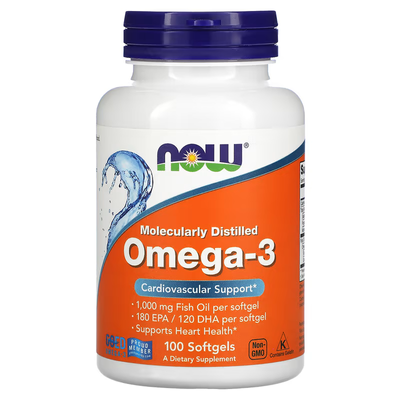 Молекулярно Дистильована Омега 3 Omega-3 1000 мг - 100 софтгель 2022-10-0053 фото