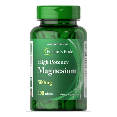 Магній Високоактивний Magnesium 500мг - 100 таб 100-40-2469266-20 фото