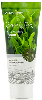 3W Clinic Пінка для вмивання з екстрактом зеленого чаю, Green Tea Cleansing Foam - 100 мл 620339 фото