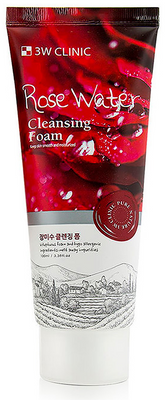 3W Clinic Пінка для вмивання Трояндова Вода, Rose Water Cleansing Foam - 100 мл 620322 фото