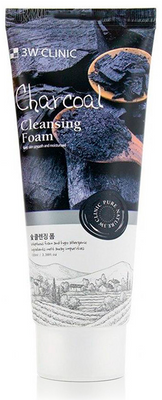 3W Clinic Пінка для глибокого очищення та звуження пор, Charcoal Cleansing Foam - 100 мл 620292 фото