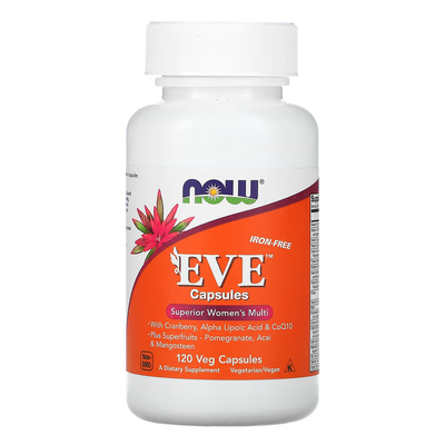 Мультивітаміни для Жінок ЄВА без заліза EVE – 120 вег.капсул 100-26-5816104-20 фото