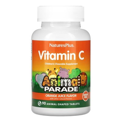 Вітамін С для Дітей без Цукру Sugar free Vit C - 90 таблеток у формі тварин 2022-10-2844 фото