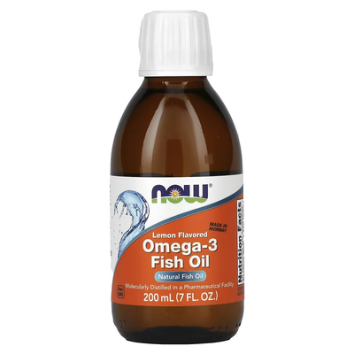 Риб'ячий Жир Омега 3 зі смаком лимону Omega-3 Fish Oil - 200 мл 2022-10-0057 фото