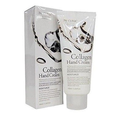 Крем для рук увлажняющий с коллагеном 3W CLINIC Collagen Hand Cream, 100 мл 7284309 фото