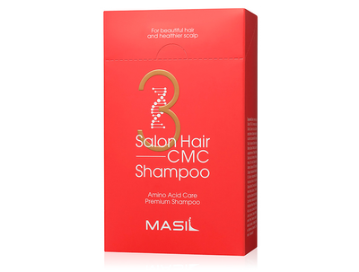 Восстанавливающий шампунь с аминокислотами Masil 3 Salon Hair CMC Shampoo, 20шт по 8мл 4545682 фото