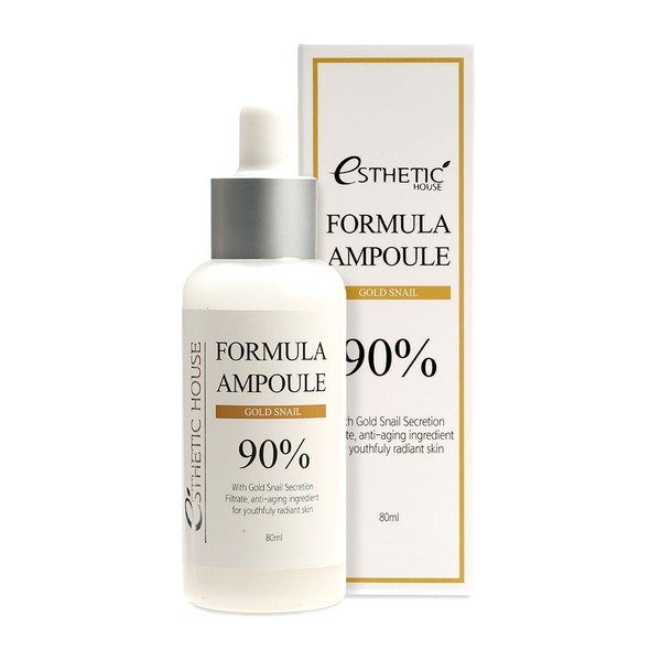 Омолаживающая сыворотка для лица с муцином улитки Esthetic House Formula Ampoule Gold Snail - 80 мл 11565 фото