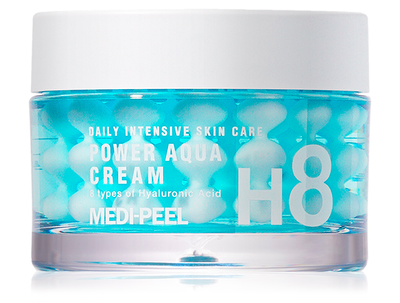 Зволожуючий крем для обличчя з пептидними капсулами Medi-Peel Power Aqua Cream - 50 мл 9346656 фото