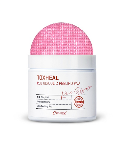 Пілінг-диски для обличчя з гліколевою кислотою Esthetic House Toxheal Red Glycolic Peeling Pad - 100 шт 12234 фото