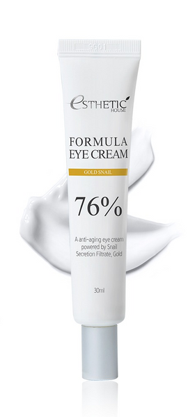 Питательный крем для кожи вокруг глаз с муцином улитки Esthetic House Formula Eye Cream Gold Snail 76% - 30 мл 11640 фото